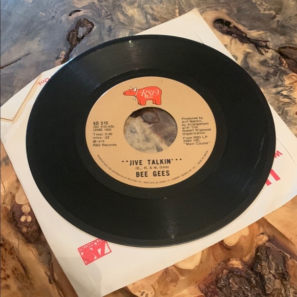 💥3/$20 Vintage RSO Vinyl Record - Wind of Change by Bee Gees - Picture 3 of 5